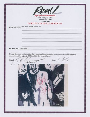 Lot #7083 Bob Dylan Signed Album - Image 3