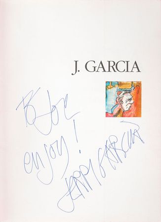 Lot #7121 Jerry Garcia Signed Book - Image 1