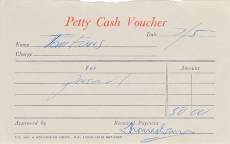 Lot #7212 Badfinger Set of Four Signed Receipts - Image 1