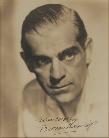 Lot #7343 Boris Karloff Signed Photograph - Image 1