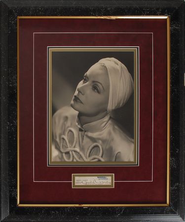 Lot #7363 Greta Garbo Signature - Image 1