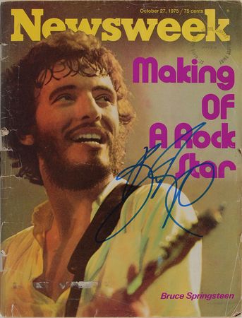 Lot #7249 Bruce Springsteen Signed Magazine - Image 1