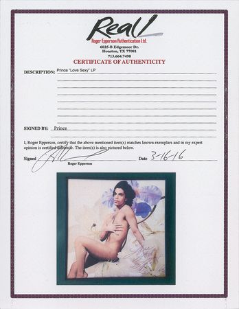 Lot #7319 Prince Signed Album Flat - Image 3