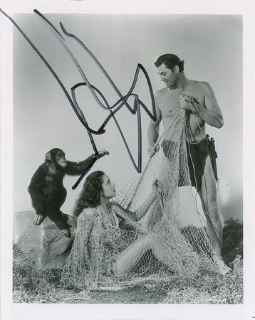 Lot #7374 Tarzan: Cheetah Signed Photograph - Image 1