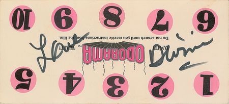 Lot #7405 Divine Signed Card - Image 1