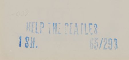 Lot #7038 Beatles HELP One Sheet Poster - Image 2