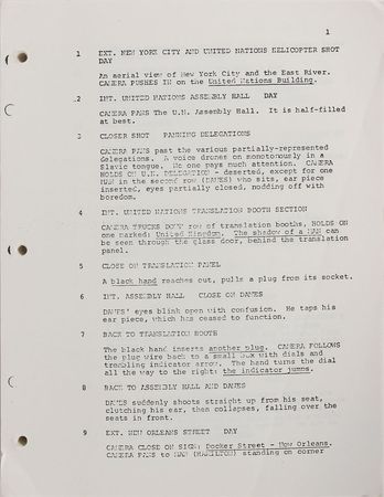 Lot #7412 James Bond Live and Let Die Shooting Script - Image 2