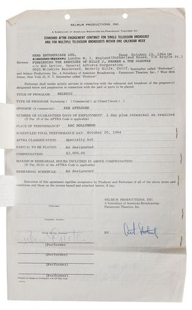 Lot #7035 Brian Epstein Signed Document - Image 3