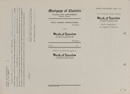 Lot #7445 Roy O. Disney Signed Document - Image 4