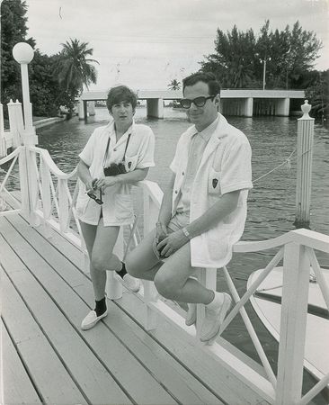 Lot #7056 John Lennon and Brian Epstein 1964 Miami Photograph - Image 1