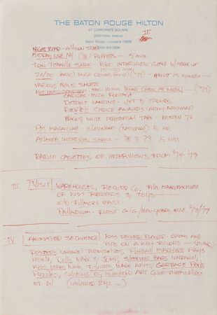 Lot #7235 KISS: Gene Simmons Handwritten Notes - Image 2
