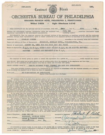 Lot #7147 Charlie Parker Signed Document - Image 1