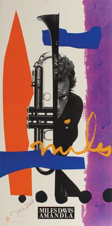 Lot #7142 Miles Davis Signed Poster - Image 1