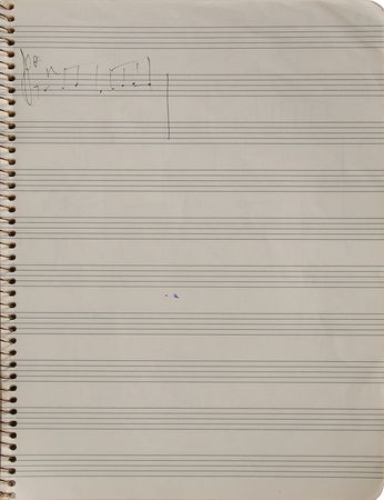 Lot #7144 Miles Davis?s Personal Notebook With Extensive Musical Compositions, Drawings, and Notes - Image 11