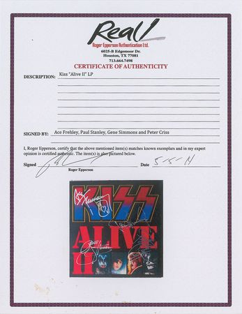Lot #7238 KISS Signed ?Alive II? Album - Image 2