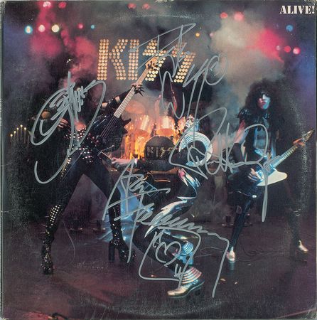 Lot #7236 KISS Signed ‘Alive!’ Album - Image 1