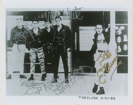Lot #7306 The Clash Signed Photograph - Image 1