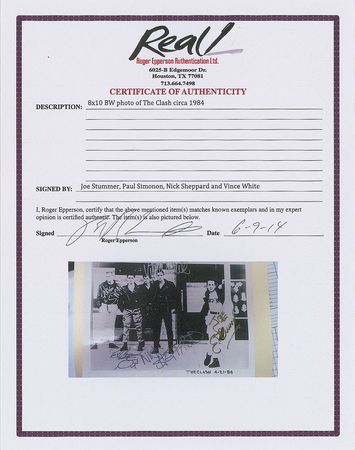 Lot #7306 The Clash Signed Photograph - Image 2