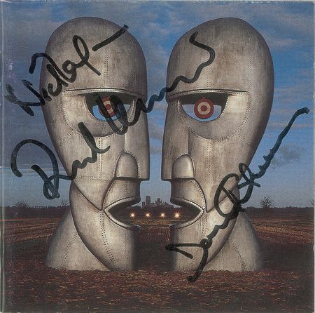Lot #7137 Pink Floyd Signed ?Division Bell? CD: Wright, Gilmour, Mason - Image 1