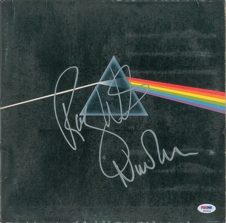 Lot #7135 Pink Floyd Signed ‘The Dark Side of the Moon’ Album: Waters and Mason - Image 1