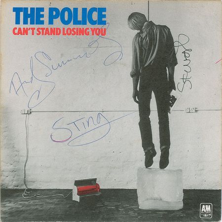 Lot #7241 The Police Signed 45 RPM Sleeve - Image 1