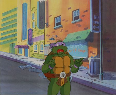 Lot #7444 Teenage Mutant Ninja Turtles Set of (8) Animation Cels - Image 3