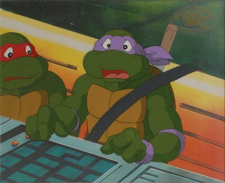 Lot #7444 Teenage Mutant Ninja Turtles Set of (8) Animation Cels - Image 7