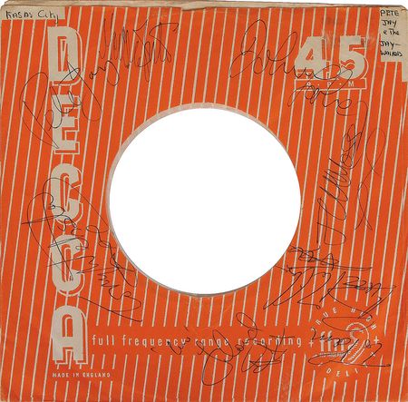 Lot #7185 British 1960s Beat Groups Collection of Four Signed Items - Image 2