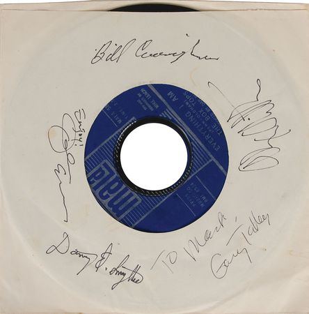 Lot #7201 Sixties and Fifties Bands Collection of Four Signed Items - Image 1