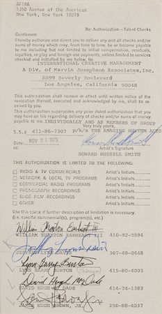 Lot #7256 American 1970s Country Rock Pair of Signed Items - Image 2