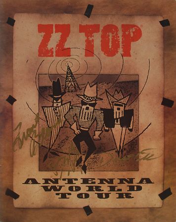 Lot #7255  ZZ Top Signed Print and Tour Program - Image 1