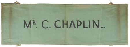 Lot #7383 Charlie Chaplin?s Canvas Director?s Chair Back - Image 1
