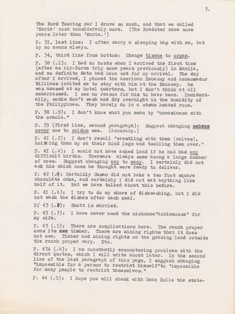 Lot #263 Charles Lindbergh: Lindbergh focuses on his conservation efforts: ?Only a fraction of my life for the last forty years has been devoted to aviation? - Image 5