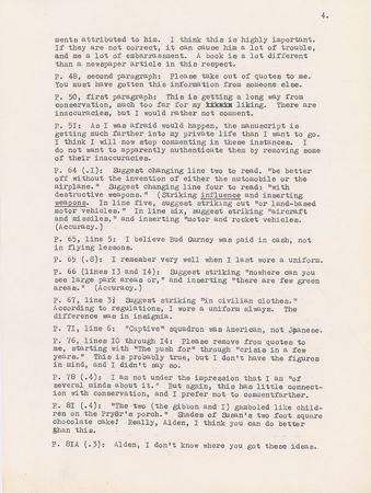 Lot #263 Charles Lindbergh: Lindbergh focuses on his conservation efforts: ?Only a fraction of my life for the last forty years has been devoted to aviation? - Image 7