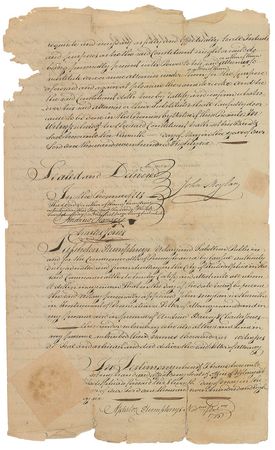 Lot #171 Benjamin Franklin: Boldly signed 1786 appointment - Image 2