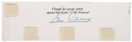 Lot #317 Gene Cernan: Cernan-certified quintet of lunar flown cue cards - Image 4