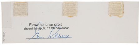 Lot #317 Gene Cernan: Cernan-certified quintet of lunar flown cue cards - Image 5