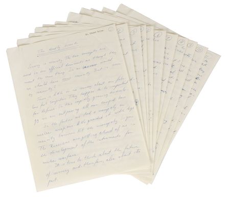 Lot #31 Edward Teller: Prescient essay on security by ?the father of the hydrogen bomb? - Image 2