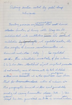 Lot #20 Erwin Neher Handwritten Manuscript - Image 1
