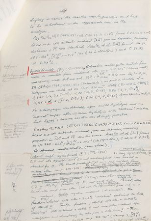 Lot #7 Tadeusz Reichstein Handwritten Manuscript - Image 5