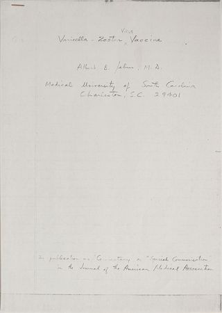 Lot #34 Albert Sabin Typed Letter Signed - Image 2
