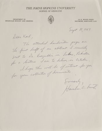 Lot #17 Hamilton O. Smith - Image 1