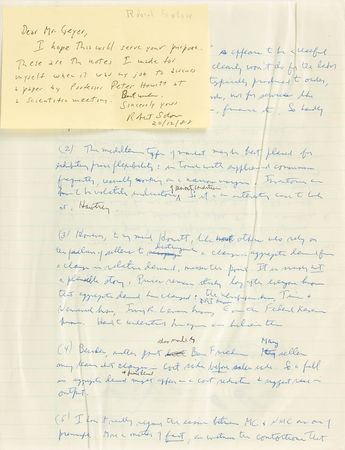 Lot #196 Robert Solow - Image 1