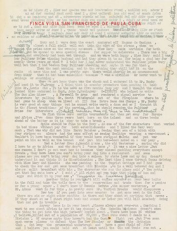 Lot #517 Ernest Hemingway: Gifting his Pulitzer Prize money to his son for his help with The Sun Also Rises and A Farewell to Arms, and for ?pulling Mr. Scott Fitzgerald out of the fireplace? - Image 1