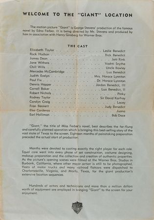 Lot #667 Giant: Dean, Taylor, Hudson, and others sign the classic Ferber novel - Image 5