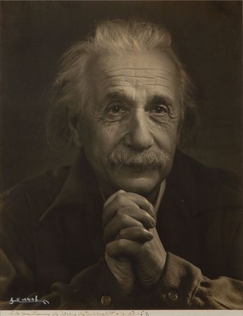 Lot #2 Albert Einstein: Stunning original Karsh