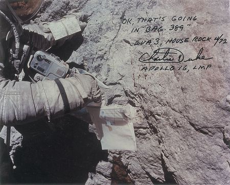 Lot #342 Charlie Duke Signed Photographs - Image 1