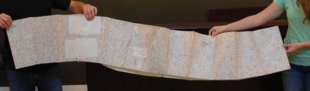 Lot #54 Dave Scottâ??s Apollo 15 Lunar Orbit-Flown Photography Chart: CDR Scottâ??s amazing 14-foot long lunar photography chart - Image 2