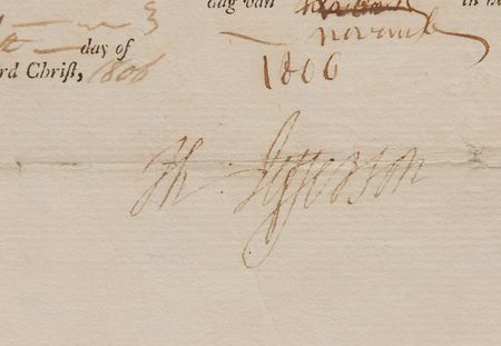 Lot #71 Thomas Jefferson and James Madison: Desirable 1806 Jefferson?Madison ship?s pass - Image 2