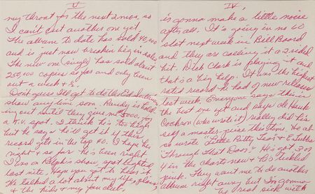 Lot #565 Patsy Cline: Cline heads out on tour with Johnny Cash, George Jones, and Carl Perkins—“Should really be a wet tour with all these drinking nuts” - Image 3